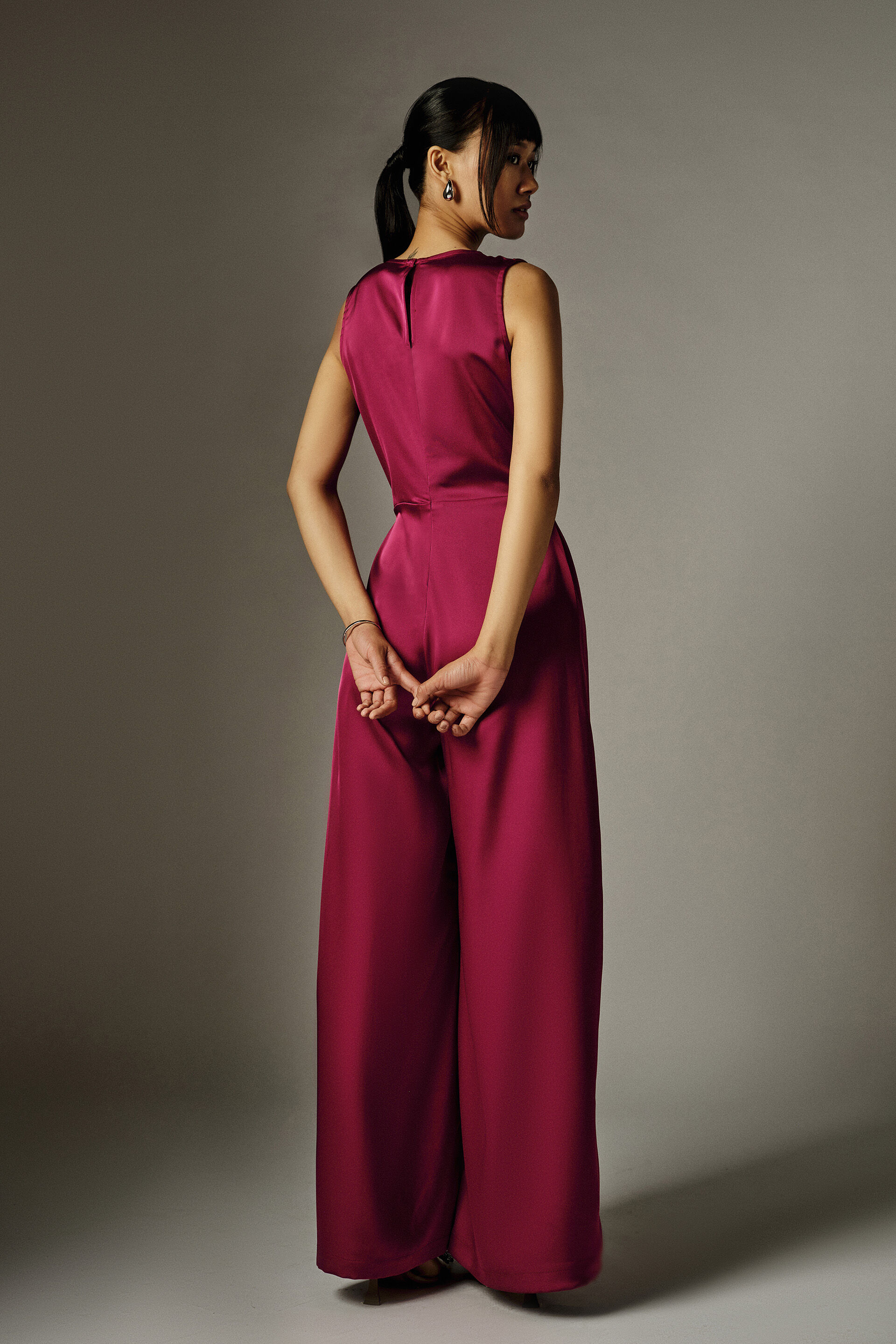 Penelope Wine Jumpsuit, Wine, image 6